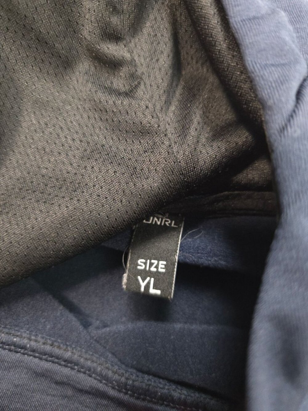 UNRL Youth Size L Crossover Hoodie II Pullover Midweight Sweatshirt Navy - Picture 7 of 10